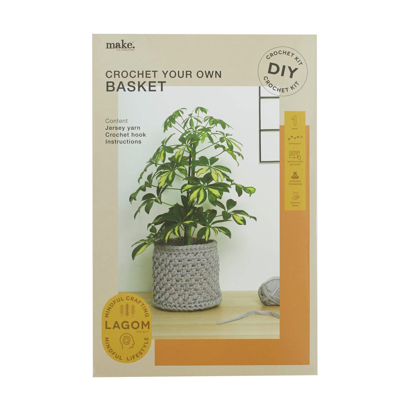 Lagom Crochet Plant Pot Making Craft Kit