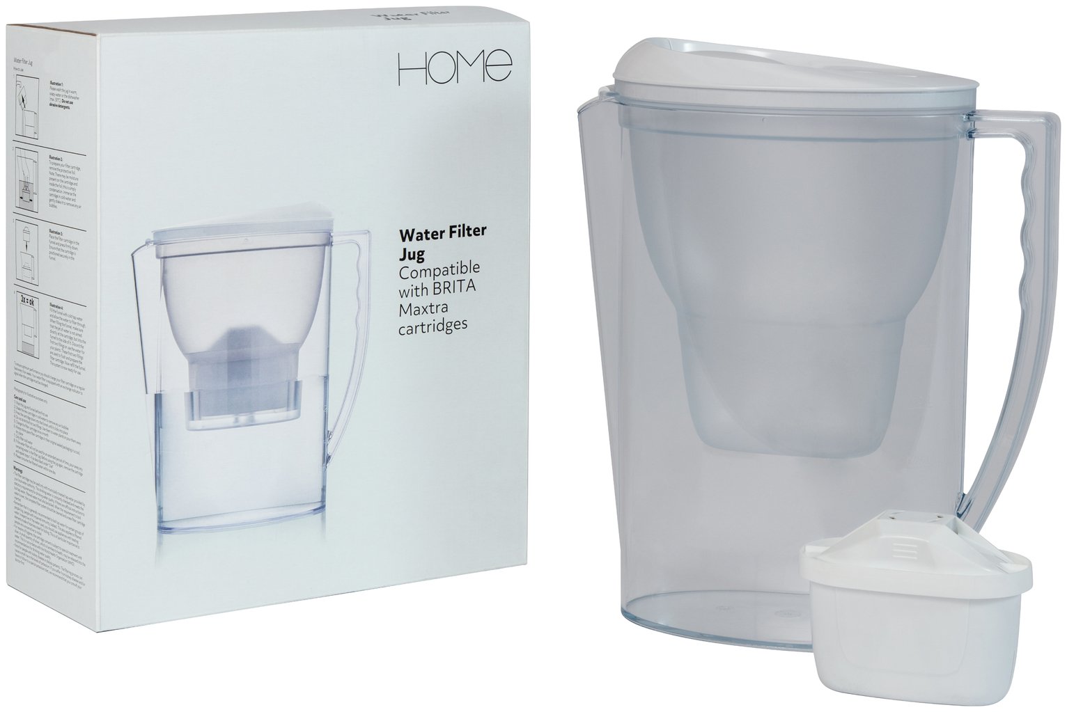  Brita Style Water Filter Jug Maxtra+, Soft Blue : Home & Kitchen