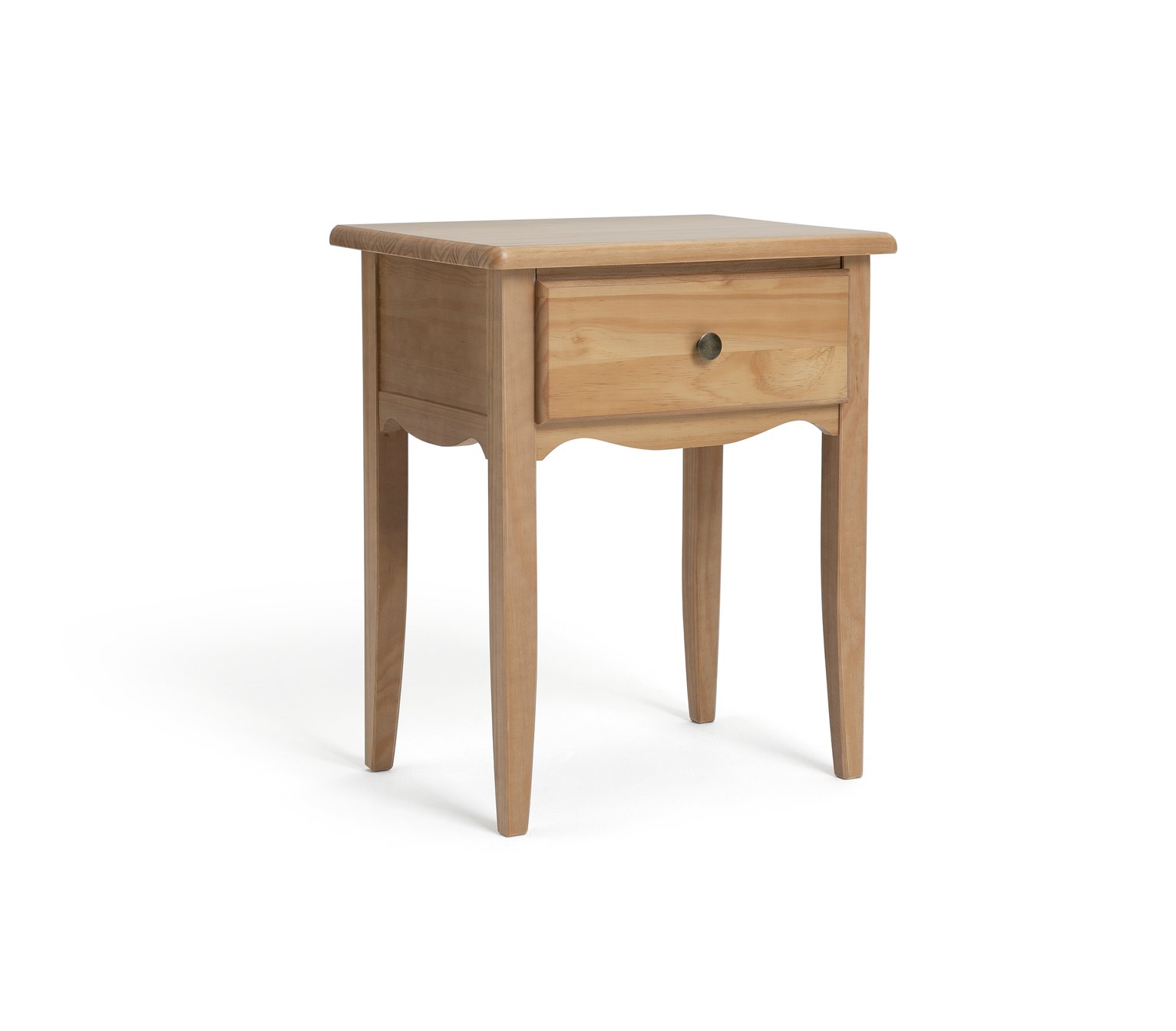 Habitat Margot 1 Drawer Bedside Table - Pine