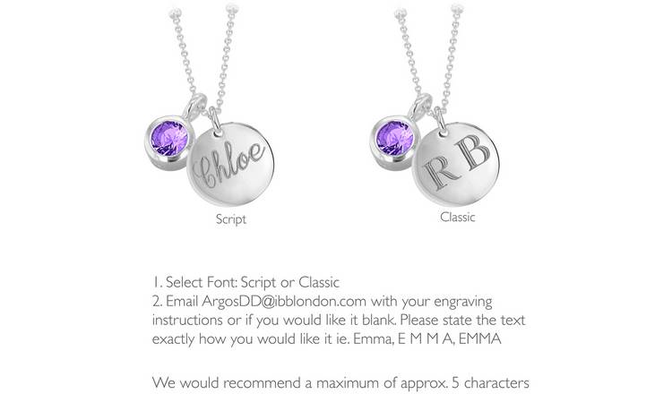 Argos deals birthstone jewellery