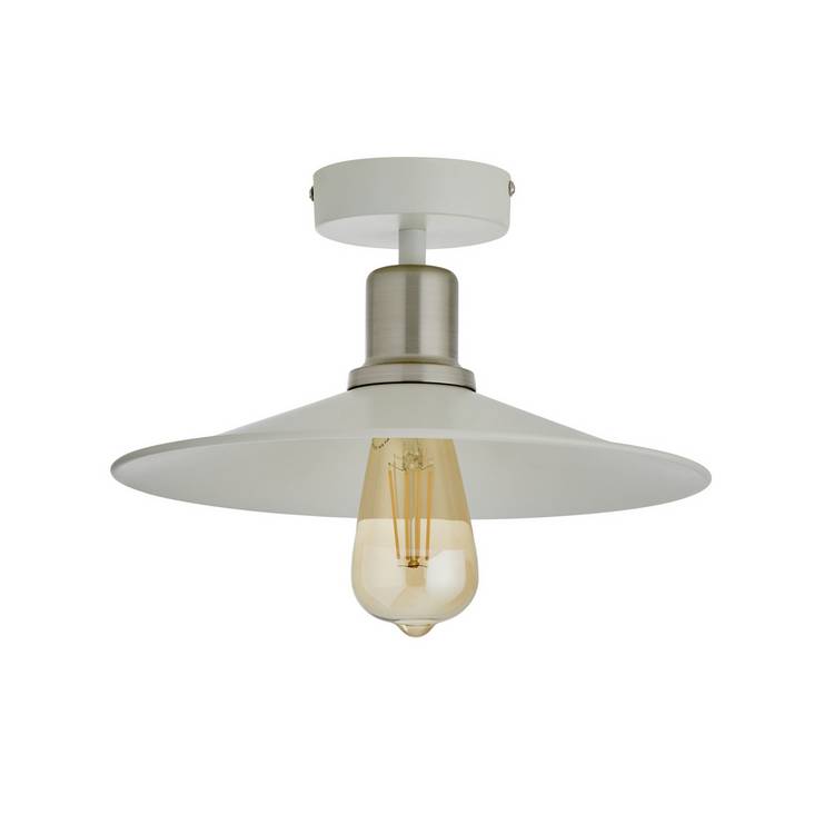 Habitat Pixie Flush to Ceiling Light - Off White 0