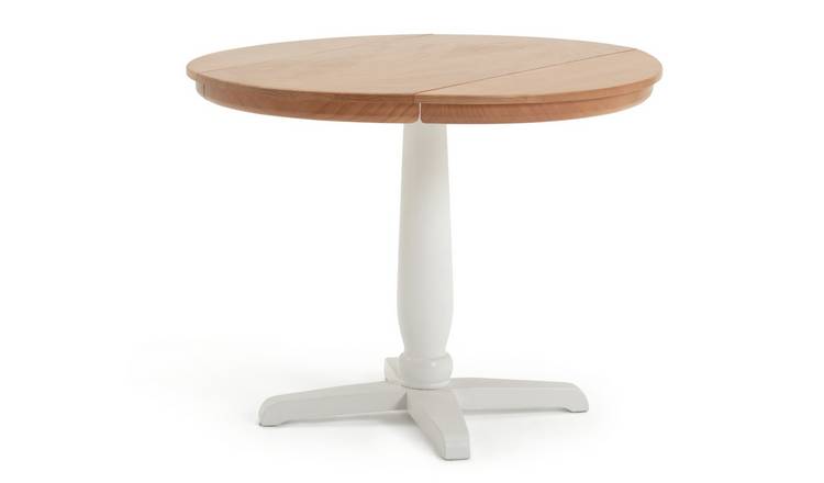 Argos white shop round table