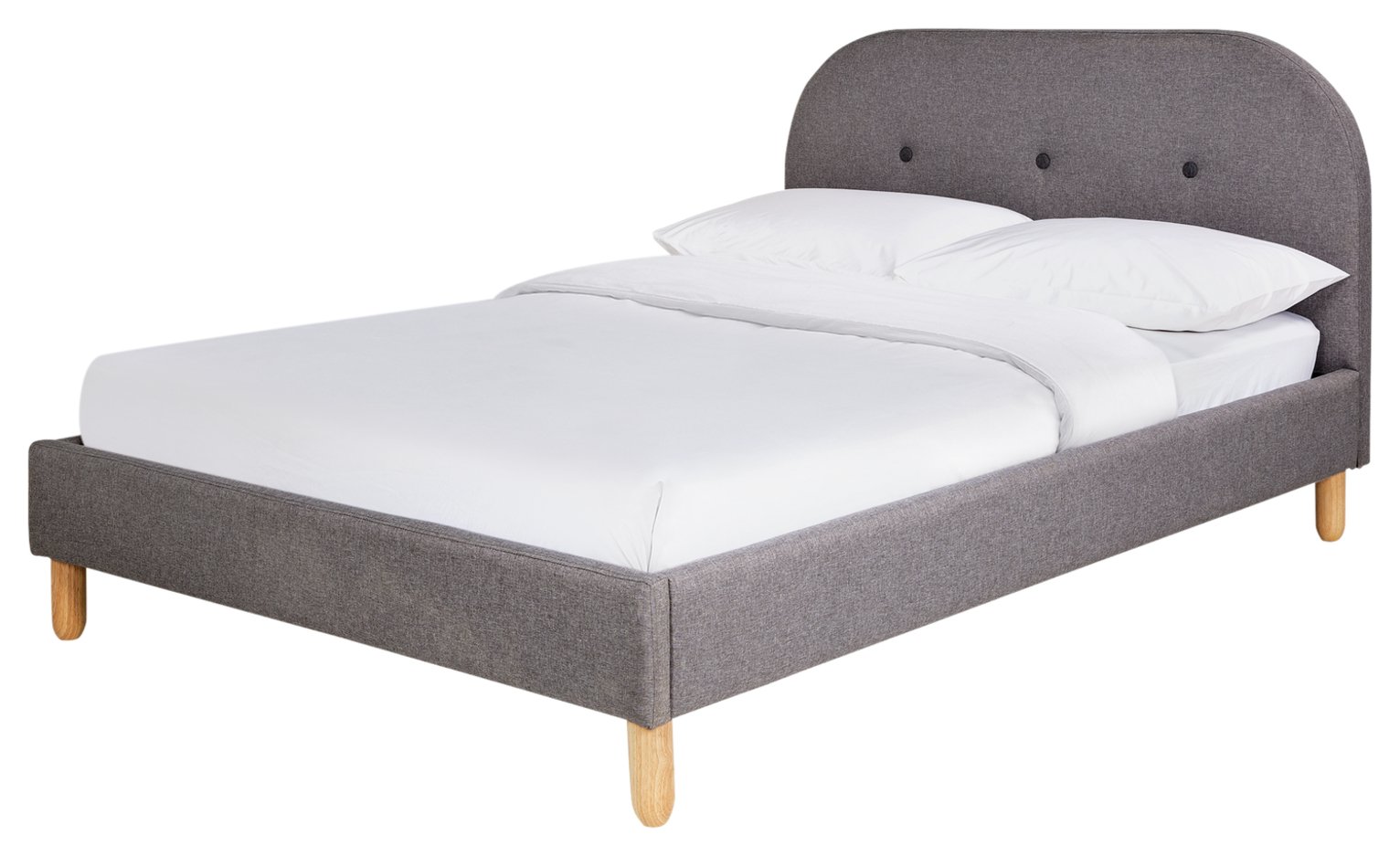 Habitat Elin Double Fabric Bed Frame - Grey