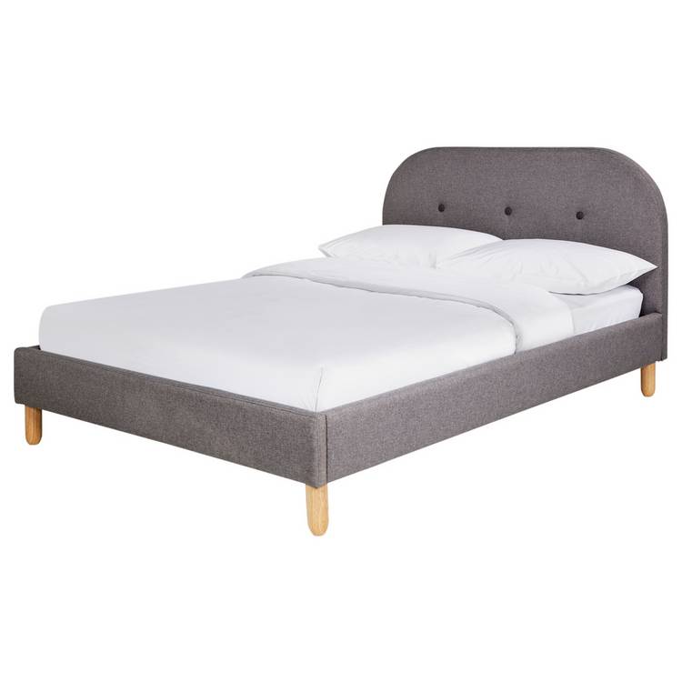 Habitat Elin Double Fabric Bed Frame - Grey 0