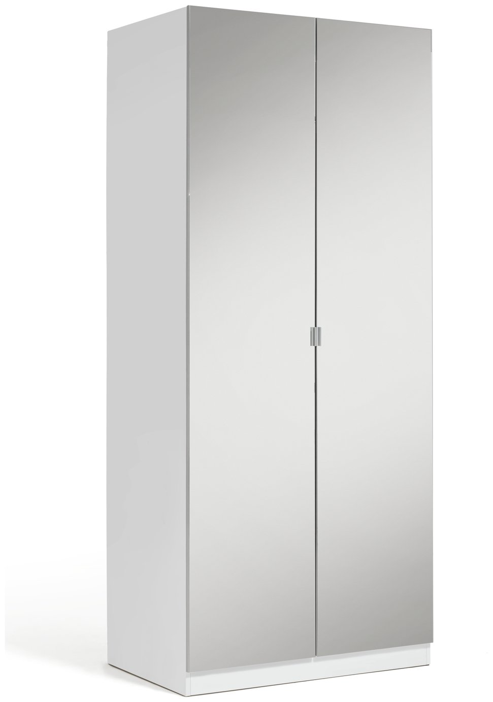 Habitat Munich 2 Door Mirror Wardrobe - White