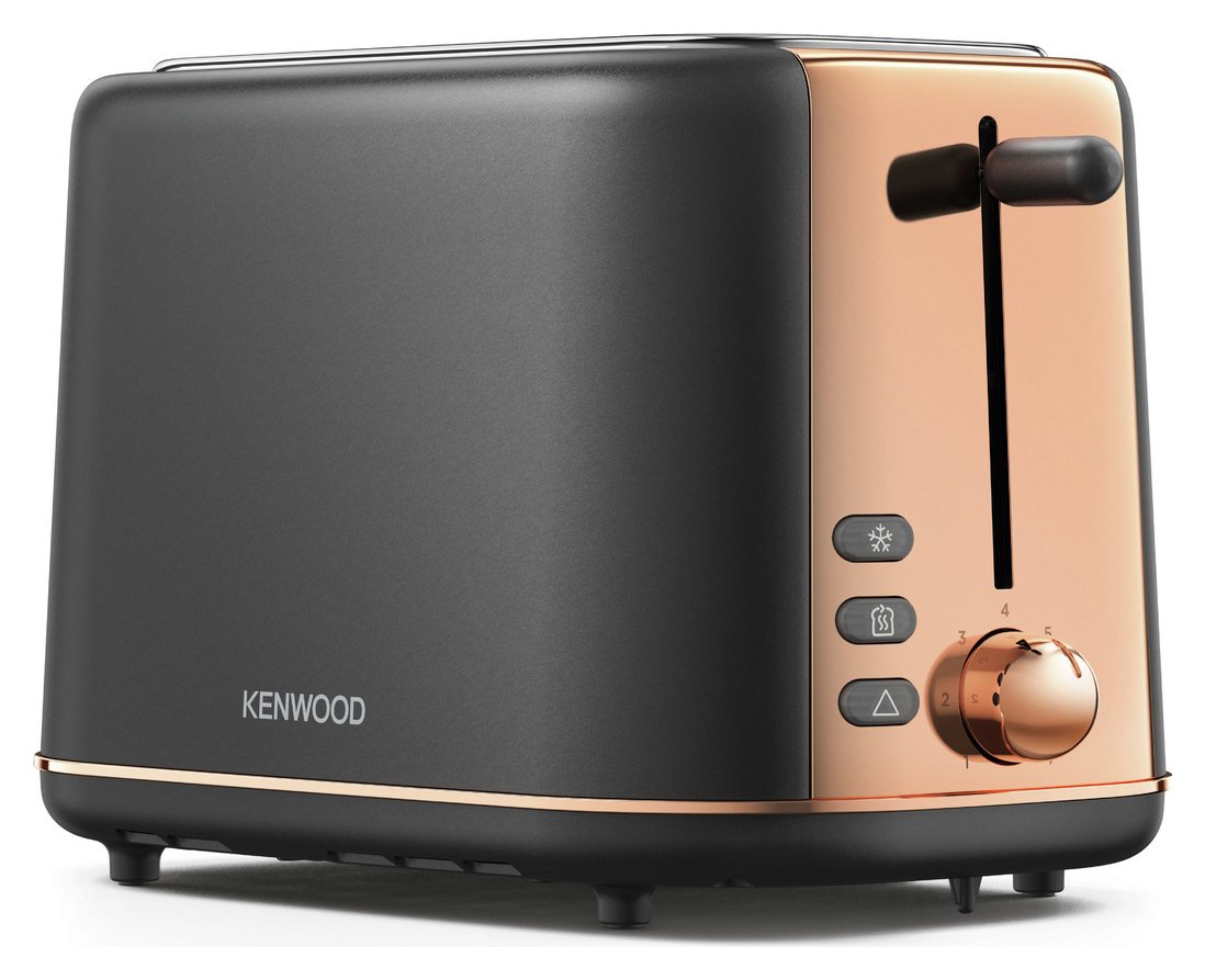 Kenwood TCP05.C0DG Abbey Lux 2 Slot Toaster - Dark Grey/Gold