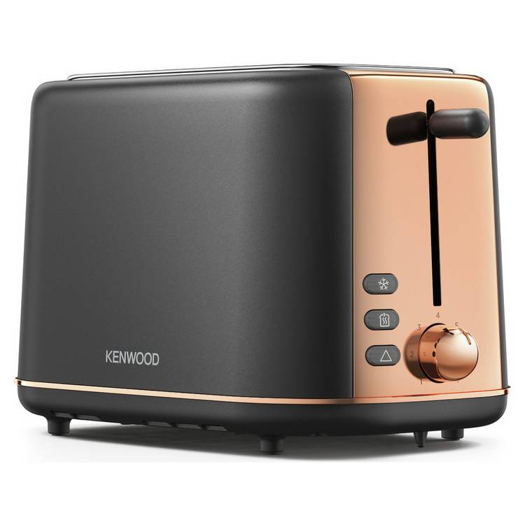 Kenwood TCP05.C0DG Abbey Lux 2 Slot Toaster - Dark Grey/Gold 0