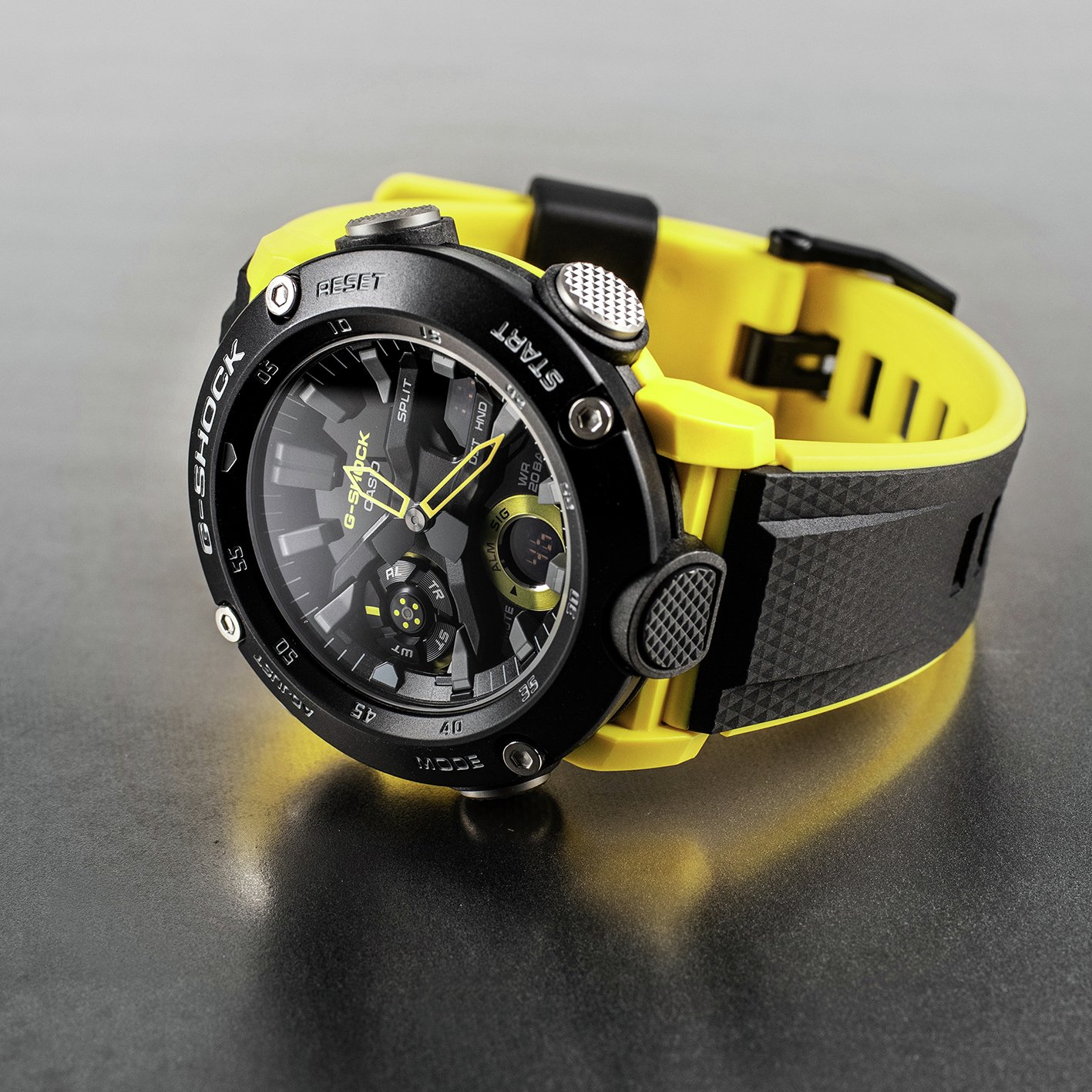 CASIO G−SHOCK GA-2000-1A9JF イエロー &ブラック Buy Casio G-SHOCK Men's Black and Yellow Resin Strap Watch | Mens