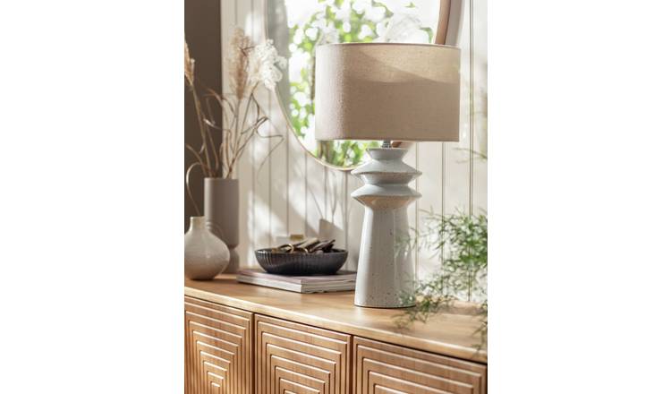 Ceramic deals lamp white