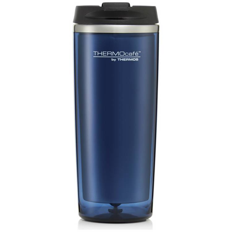 Thermocafe Pack of 2 Midnight Blue Travel Mugs - 420ml 0