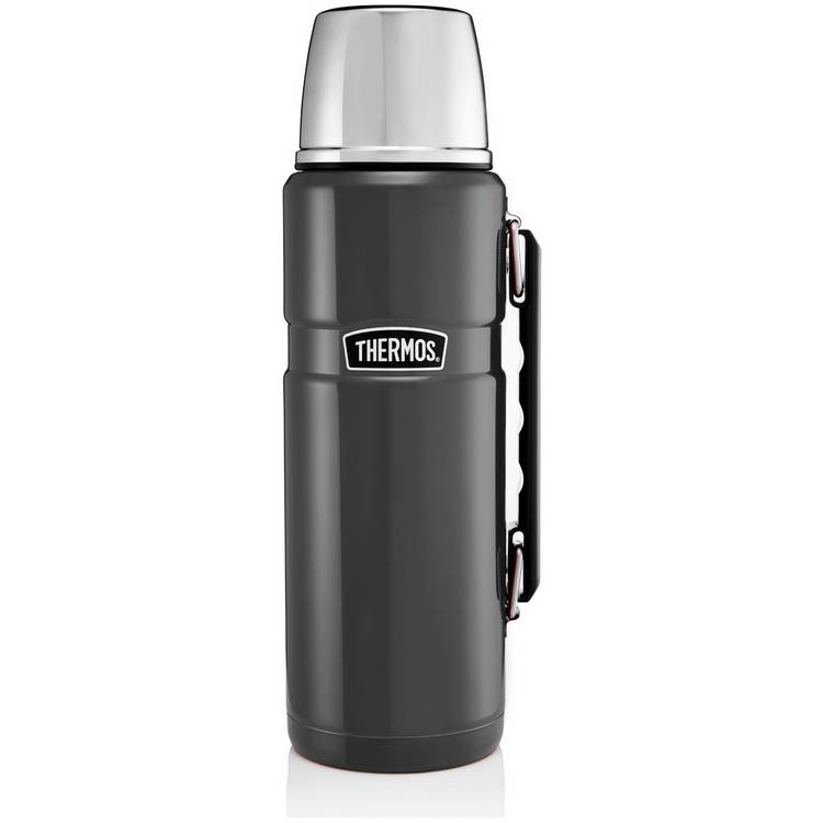 Thermos 1.2 Litre Stainless Steel King Flask - Gunmetal Grey 0