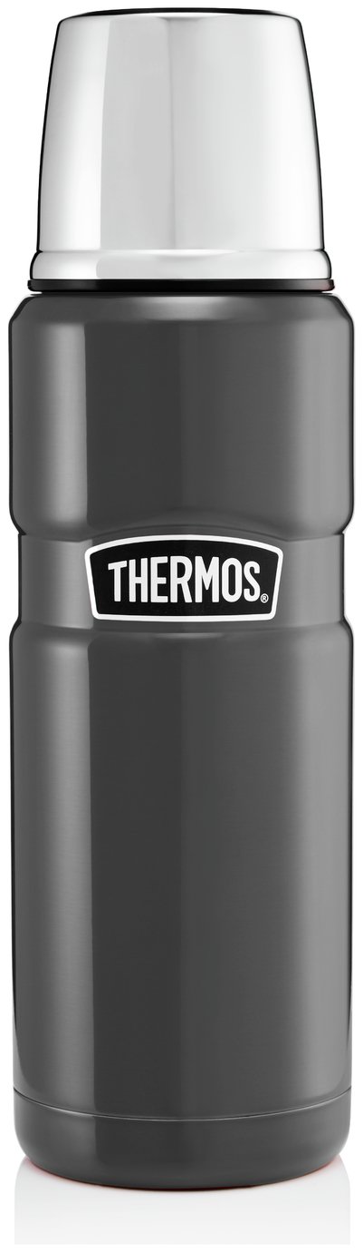 Thermos Stainless Steel 470ml King Flask - Gunmetal