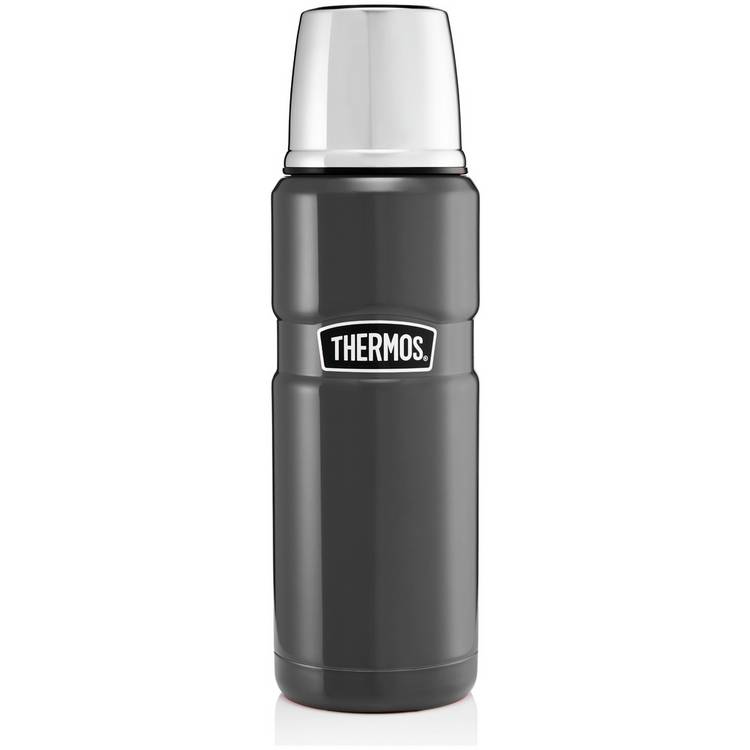 Thermos Stainless Steel 470ml King Flask - Gunmetal 0