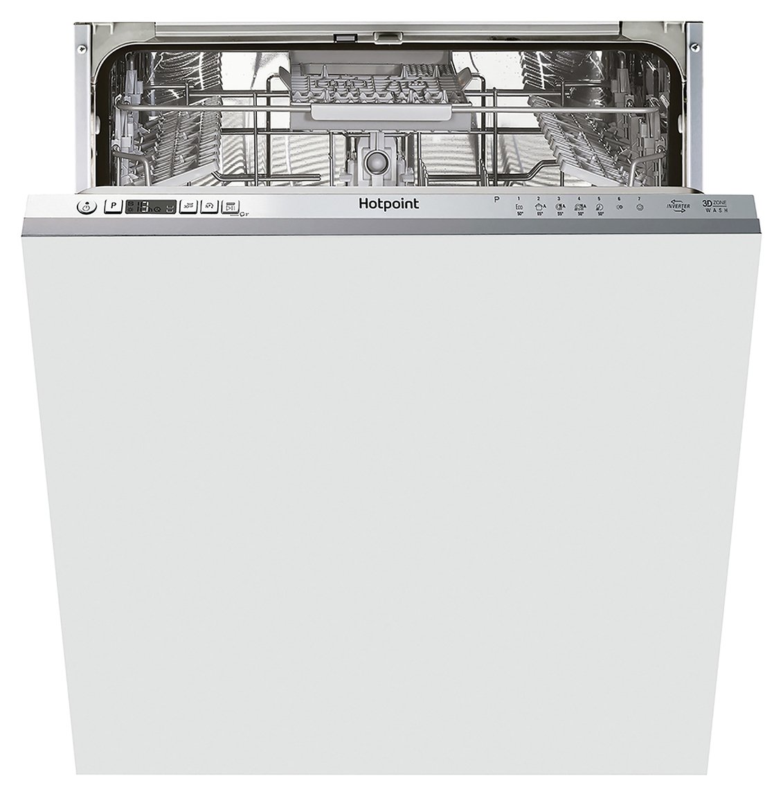 Hotpoint HIC3C33CWE Full Size Integrated Dishwasher - Black