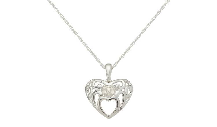 Argos on sale diamond pendant