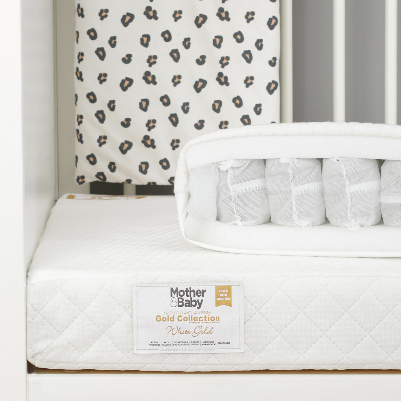 Mother&Baby 120 x 60cm Anti-Allergy Pocket Cot Mattress