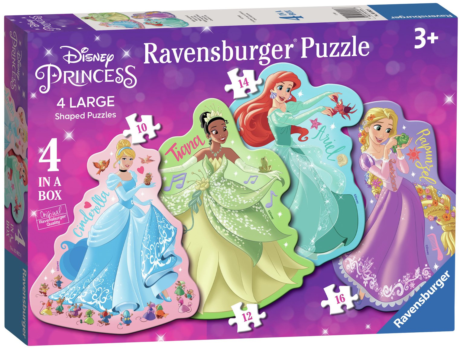 Disney Princess 4 Large Shaped Jigsaw Puzzle