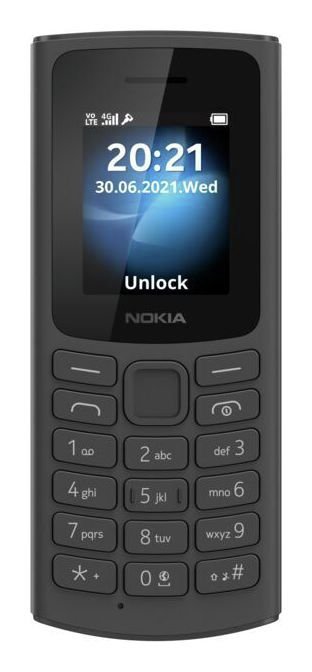 EE Nokia 105 4G Mobile Phone - Black