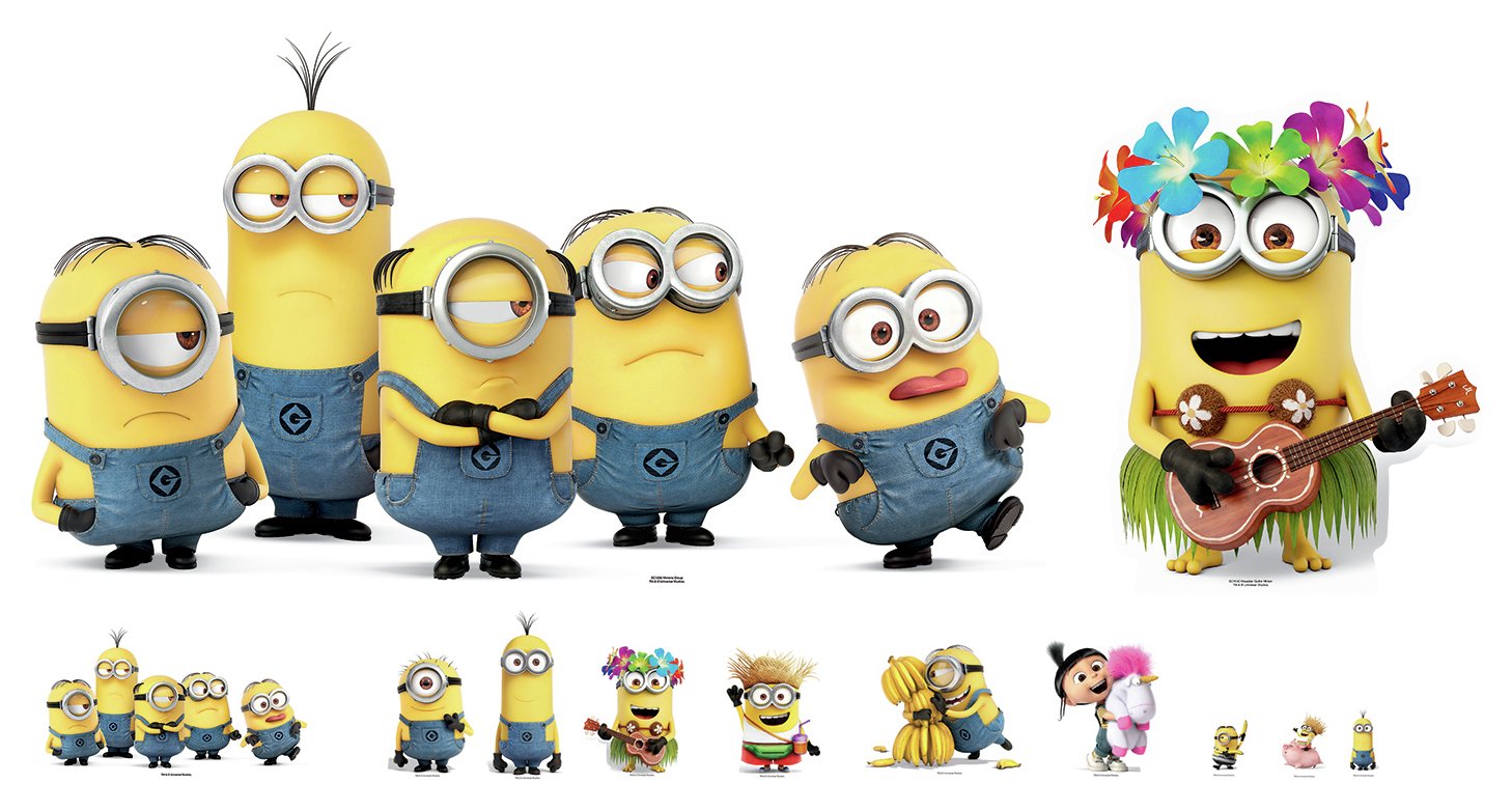 Star Cutouts Minions Party Decoration Pack