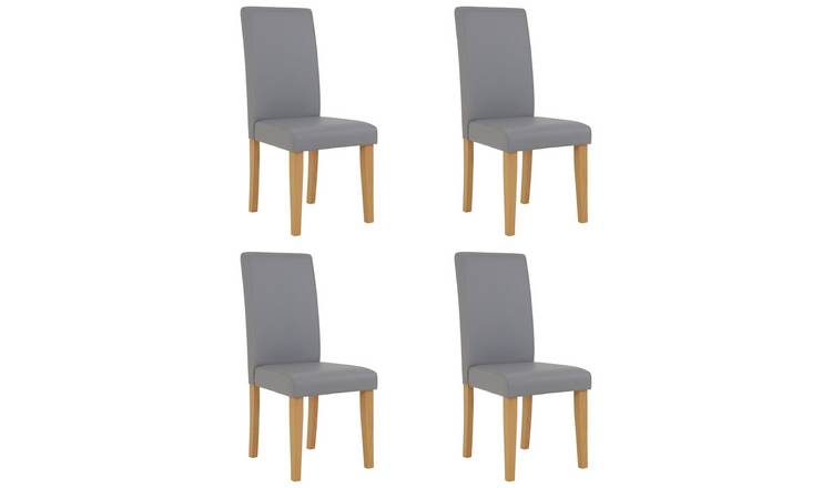 Buy Argos Home 4 Midback Dining Chairs - Grey | Dining chairs | Argos