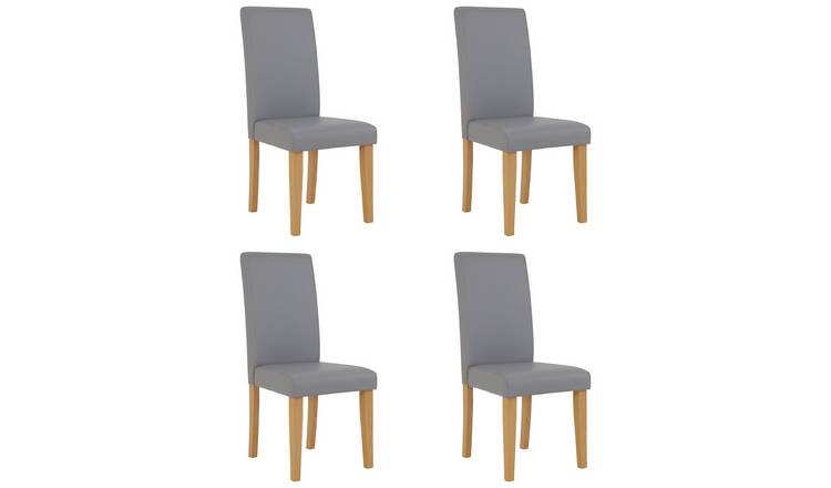 Argos Home 4 Midback Dining Chairs - Grey