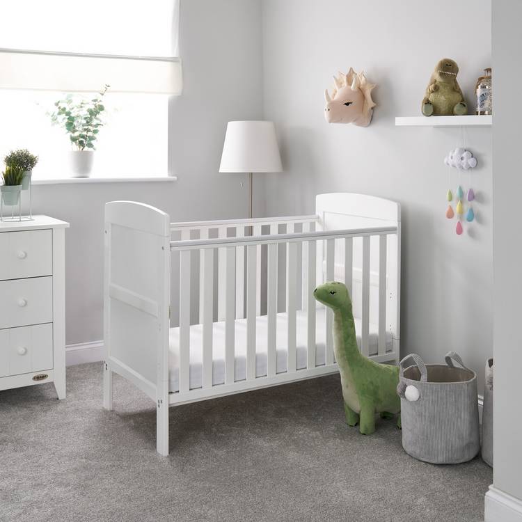 Obaby Grace Mini Cot Bed - White 0