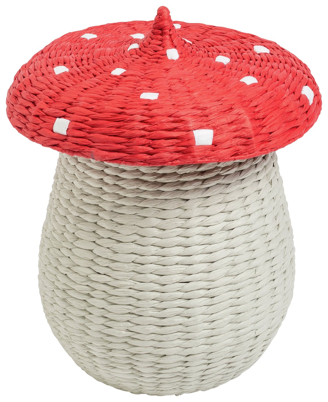 Argos Home Toadstool Kids Laundry Basket with Lid - Red