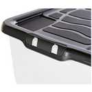 Buy Argos Home Curve 3 x 42L Plastic Boxes With Lid - Clear