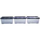 Buy Argos Home Curve 3 x 42L Plastic Boxes With Lid - Clear