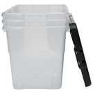 Buy Argos Home Curve 3 x 42L Plastic Boxes With Lid - Clear