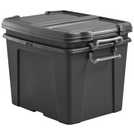 Buy Strata 2 x 40L Recycled Lidded Plastic Storage Boxes - Grey, Plastic  storage boxes and drawers