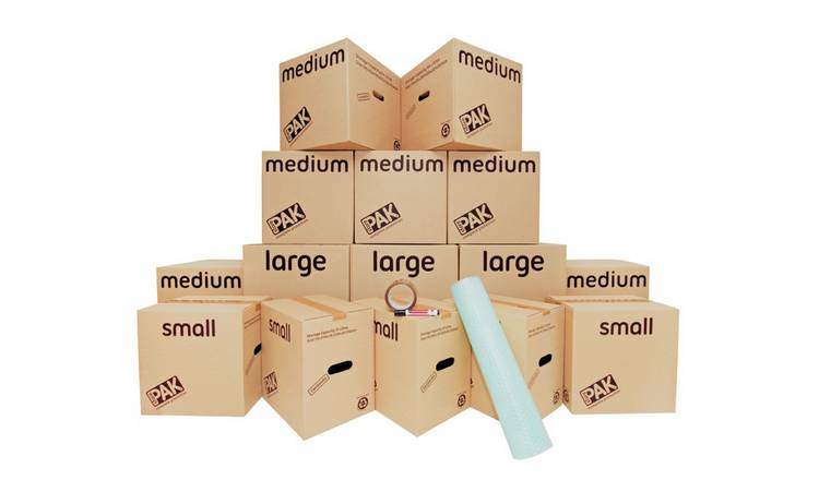 StorePAK Moving House Cardboard Storage Boxes - Set of 15