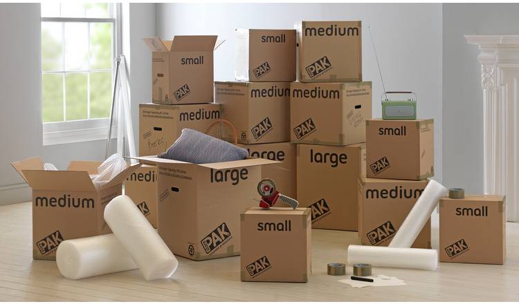 Argos packing outlet boxes