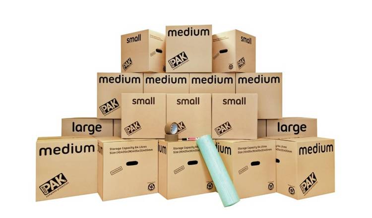 StorePAK Moving House Cardboard Storage Boxes - Set of 20