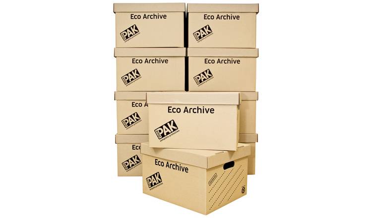 Buy StorePAK Multi-use Archive Storage Boxes - Set of 10, Cardboard boxes