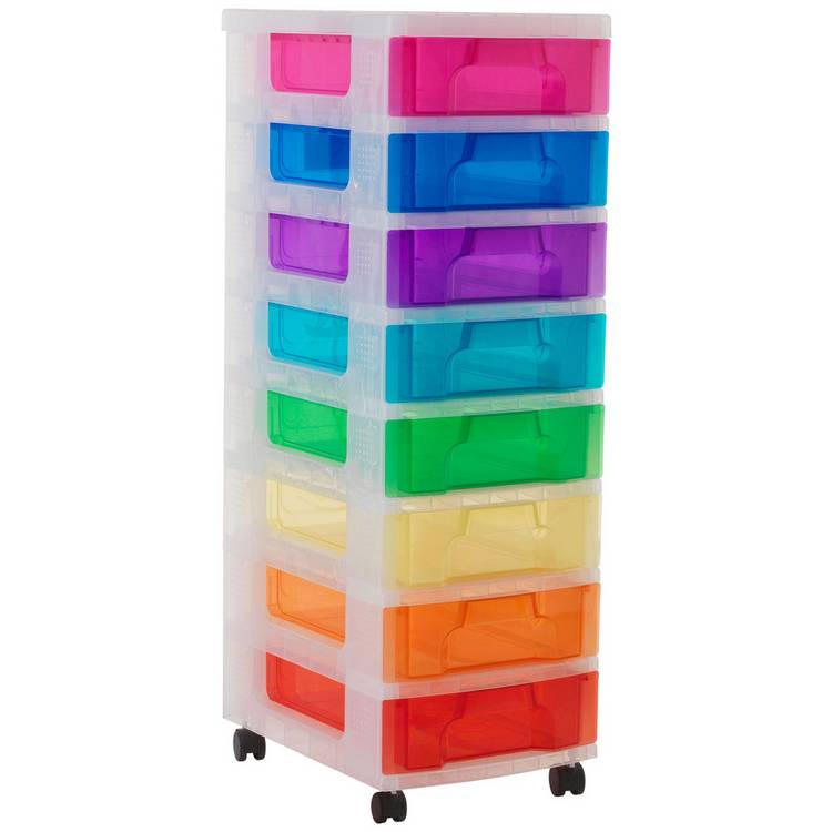 Really Useful 8 Drawer Wheeled Storage Drawers - Multi 0