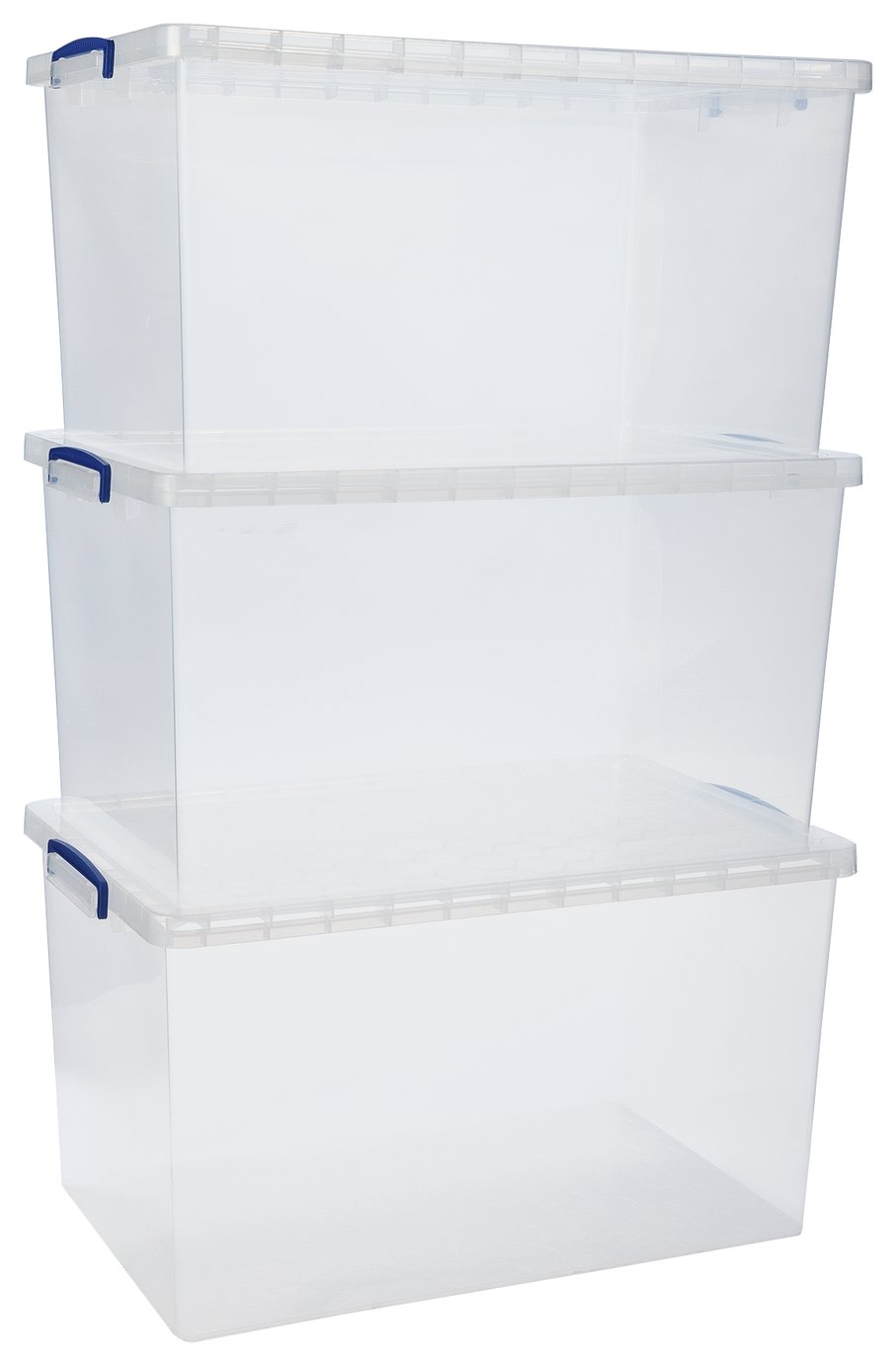 Really Useful 3 x 83L Nesting Box - Clear