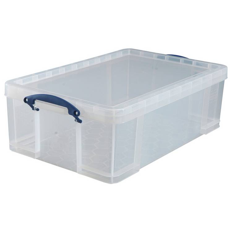 Really Useful 50L Plastic Storage Box - Clear 0