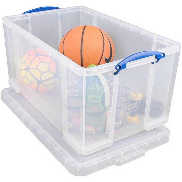 Really Useful 84L Storage Box - Clear 0