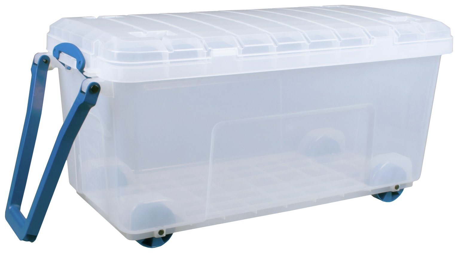 Really Useful 160L Heavy Duty Trunk with Handles - Clear