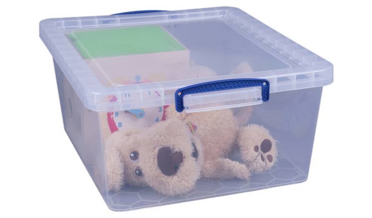 Buy Really Useful 3 x 43L Storage Boxes - Clear, Plastic storage boxes and  drawers