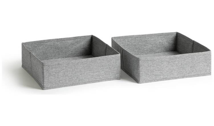 Argos Home Set of 2 Drawer Storage - Grey