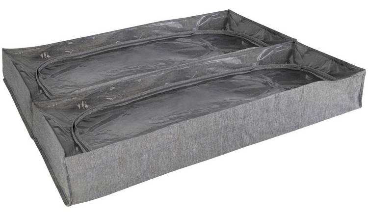 Argos Home Pack of 2 Underbed Storage Bags - Grey