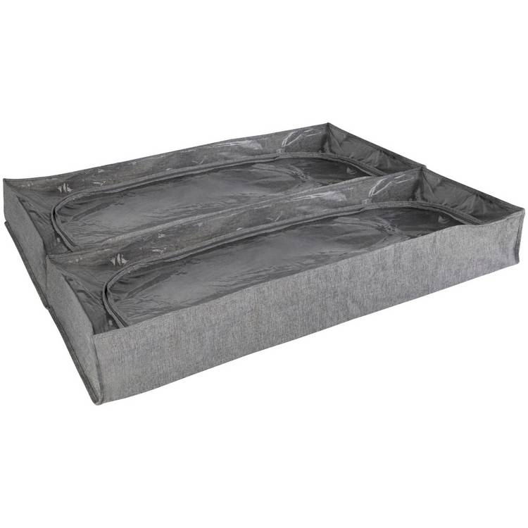 Argos Home Pack of 2 Underbed Storage Bags - Grey 0