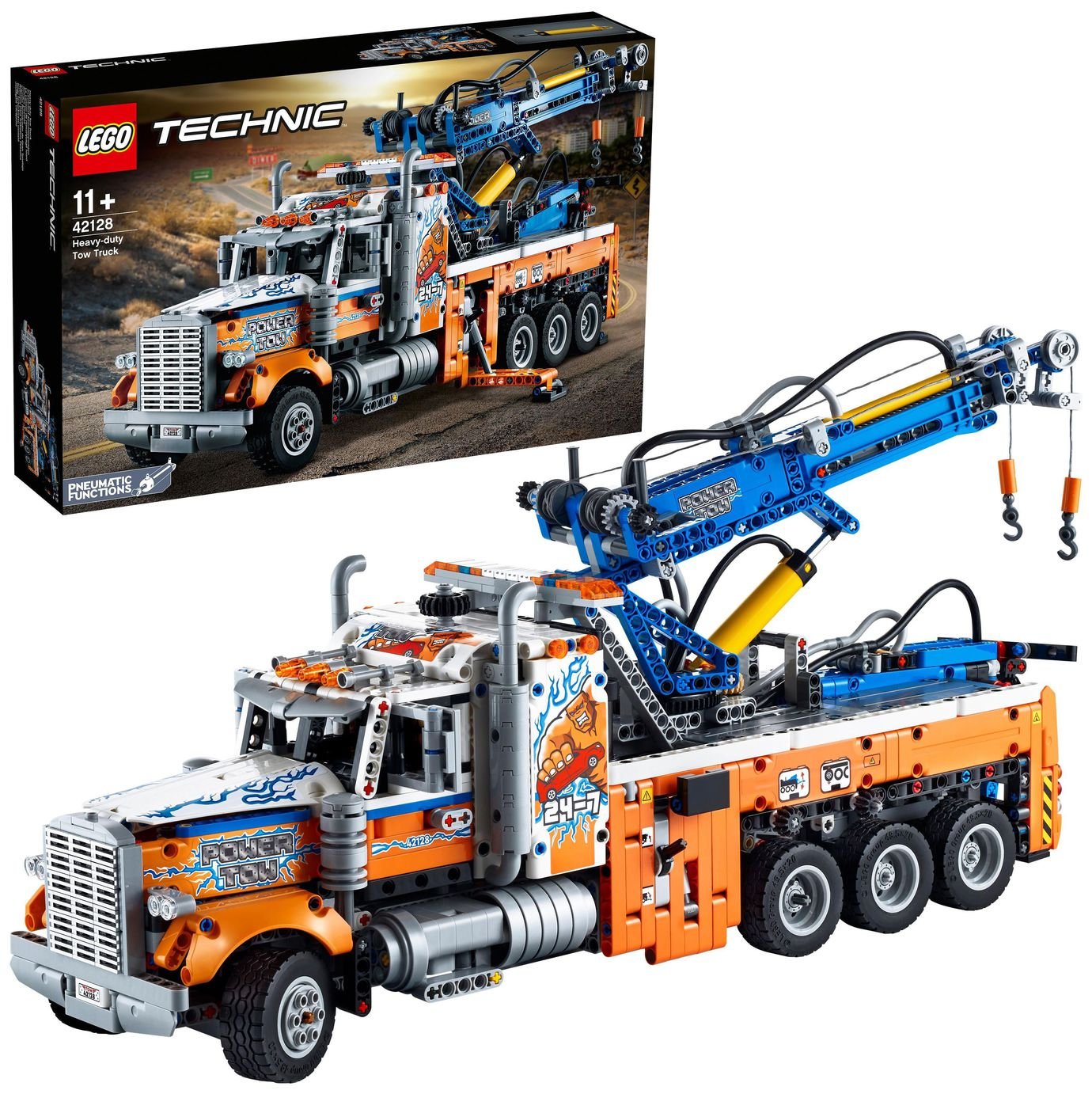 LEGO Technic Heavy-Duty Tow Truck Model Building Set 42128 review