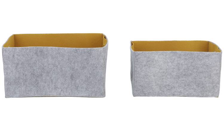 Felt storage deals boxes