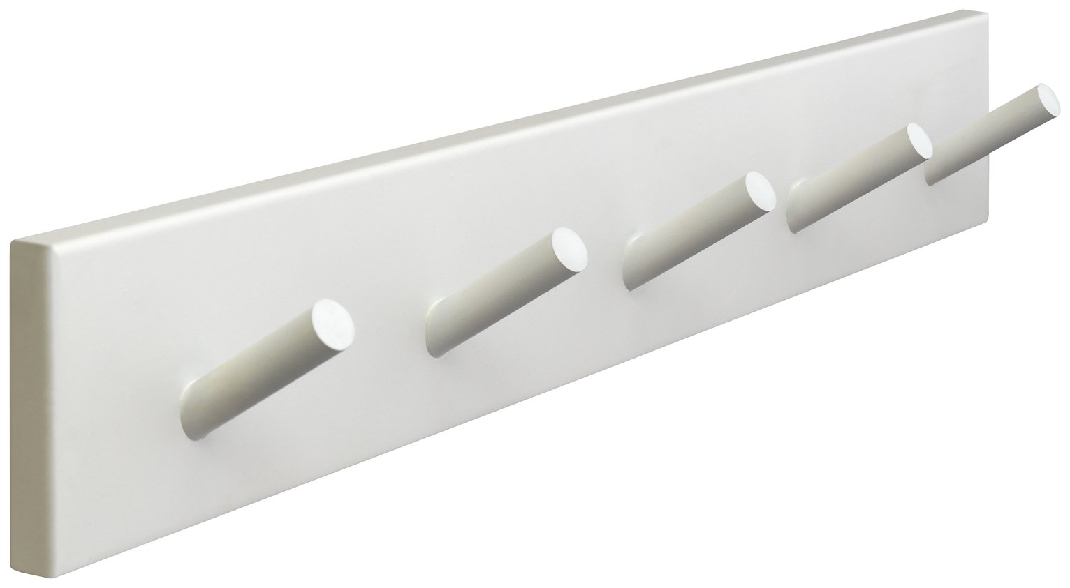 Argos Home 5 Peg hooks - White