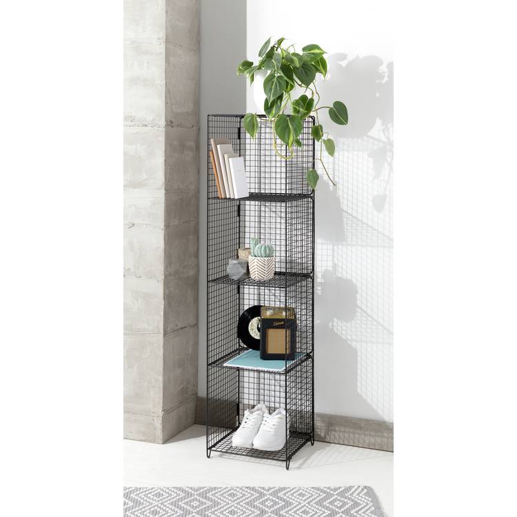 Argos Home Metal 4 Tier Wire Tower - Black 0