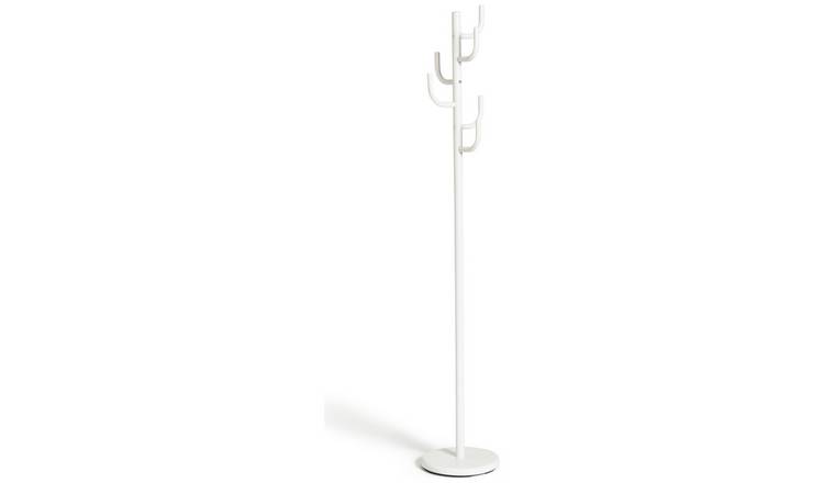 Buy Habitat Metal Coat Stand - White, Coat hooks and stands