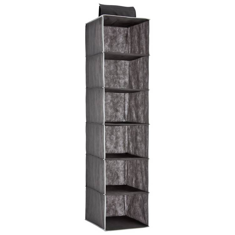 Argos Home 6 Shelf Hanging Storage - Grey and White 0